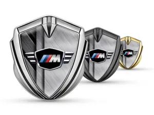 BMW Emblema Metallico Badge Disegno Pro Bordo Inox